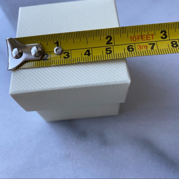 50 Cream Pinstriped 2 piece Lid and Base Favor Box - Picture 9 of 11